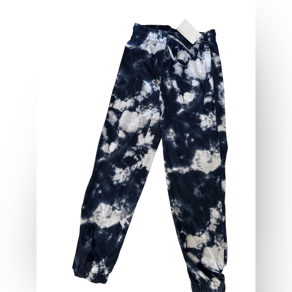Nordstrom Tie-Dye Joggers - Black and White
